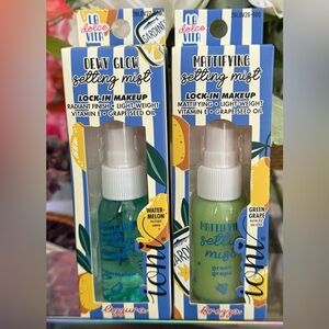 🆕🌱 IONI LIMITED EDITION “LA DOLCE VIDA” SETTING MIST SET OF 2. BRAND NEW SEALED